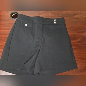 Rachel Zoe Black High Waist Women's Shorts